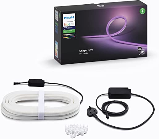 Philips Hue Smart Outdoor Lightstrip White & Colour Ambiance [5 m] Waterproof Base Kit, Compatible with Alexa, Google Assistant and Apple HomeKit