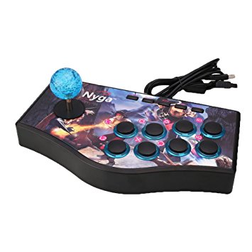 Cewaal Wired Arcade Street Joystick Gamepads Fighting Stick USB Game Controller For PS2 PS3 PC