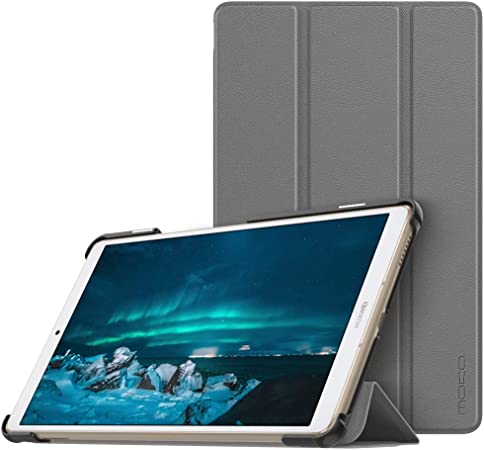 MoKo Case Fit Huawei MediaPad M6 8.4 2019, Ultra Lightweight Slim Smart-shell Stand Cover with Auto Wake/Sleep Function for Huawei MediaPad M6 8.4 2019 Release Tablet - Gray