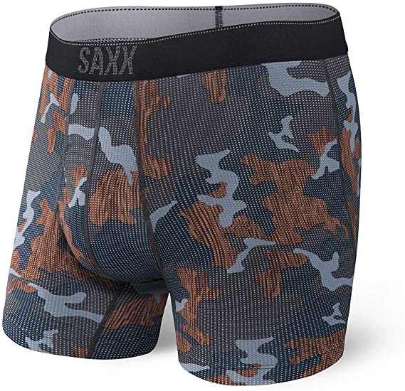 SAXX Underwear Men's Boxer Briefs – QUEST Men’s Underwear – Boxer Briefs with Built-In BallPark Pouch Support, Fall 2020