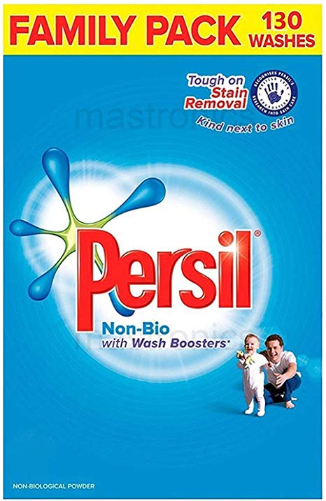 Persil Family Size Non-Bio Washing Powder - 130 Washes - Laundry Cleaning Detergent - Cleans Tough Stains Even in a Quick Wash.