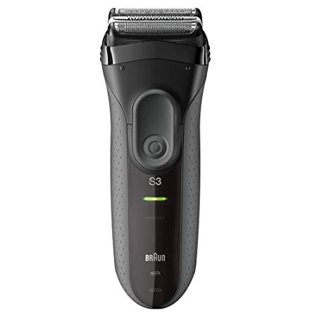 Electric Shaver for Men by Braun Series 3 ProSkin 3000s Rechargeable Electric Razor, Skin Protection, Washable, 45-Minute Battery Life, Black