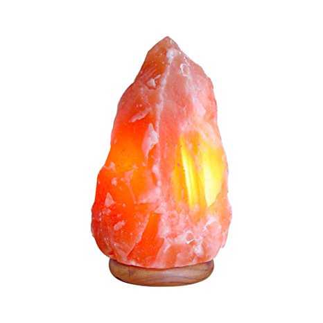 Indus Classic, One Tall Himalayan Natural Crystal Rock Salt Lamp with Cord, Bulb 15-20 Lbs. Great Gift Idea