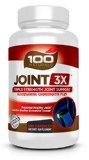 100 Naturals Joint 3X Triplex Joint Supplement with Glucosamine Chondroitin Sulfate and MSM For Healthy Joints and Connective Tissue and Strong Joint Cartilage200 Capsules