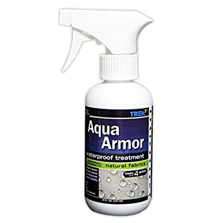 Aqua Armor Fabric Waterproofing Spray for Natural Fabrics, 8 Oz