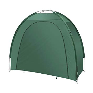 ALEKO BS70GR Portable Pop Up Bike Tent Bicycle Storage Shed Weather Resistant Protection Outdoor with Carrying Case 82 X 70 X 34 Inches Green