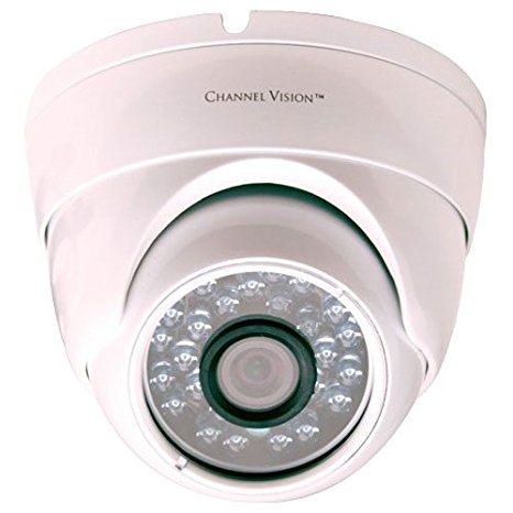 Channel Vision High Res Eyeball Dome with OSD, White (6810-W)
