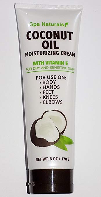 Spa Naturals Coconut Oil Moisturizing Cream With Vitamin E 6oz