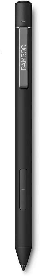 Wacom Bamboo Ink Plus Active Stylus (Rechargeable, with 4,096 Pressure Levels & Tilt Detection for Accurate Drawing, Writing & Annotating on Windows 10 Pen-Enabled Devices) Black