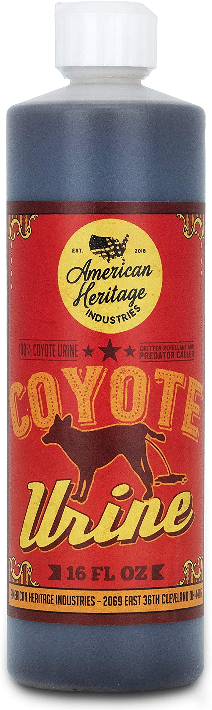 American Heritage Industries 16 oz Coyote Urine- Protect Your Garden with Real Predator Urine, an Product