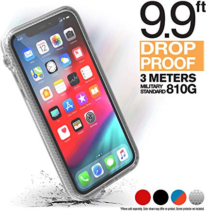 Catalyst - Case for iPhone 11 Case with Clear Back, Heavy Duty 10ft Drop Proof, Truss Cushioning System, Rotating Mute Switch Toggle, Compatible with Wireless Charging, Lanyard Included - Clear