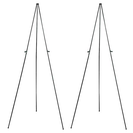 Quartet Easel, Instant Easel Stand, 63", Supports 5 lbs, Tripod Base, 2 Pack (29EAZ2)