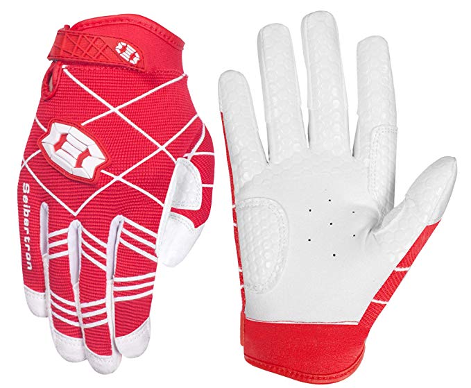 Seibertron B-A-R PRO 2.0 Signature Baseball/Softball Batting Gloves Super Grip Finger Fit for Adult and Youth