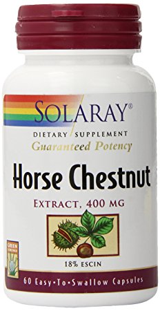 Solaray Horse Chestnut Extract, 400 mg, 60 Count