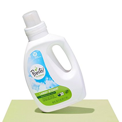 Presto! 96% Biobased Liquid Laundry Detergent, Mountainside Herbal Scent, 106 Loads (2-pack, 40oz/53 loads each)