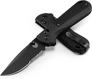 Benchmade - Redoubt 430 Tactical Knife with Black Gray Grivory Handle (430SBK-02)