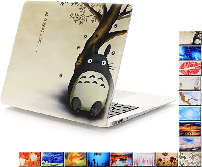 YMIX  Plastic Cover Snap on Hard Protective Case for MacBook Air 11"(A1370 & A1465) , Totoro