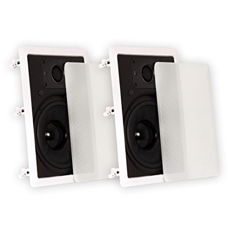 Theater Solutions TSS8W 8-Inch In Wall Speakers (White)