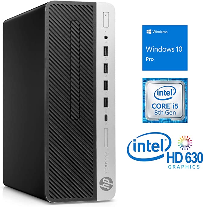 HP ProDesk 600 G4 Desktop, Intel Core i5-8500 Upto 4.1GHz, 8GB RAM, 512GB NVMe SSD   1TB HDD, DisplayPort, VGA, Wi-Fi, Bluetooth, Windows 10 Pro