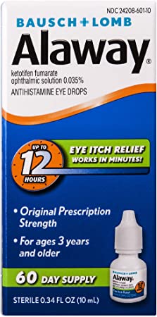 Bausch   Lomb Alaway Antihistamine Eye Drops, 0.34 Ounces/10 mL