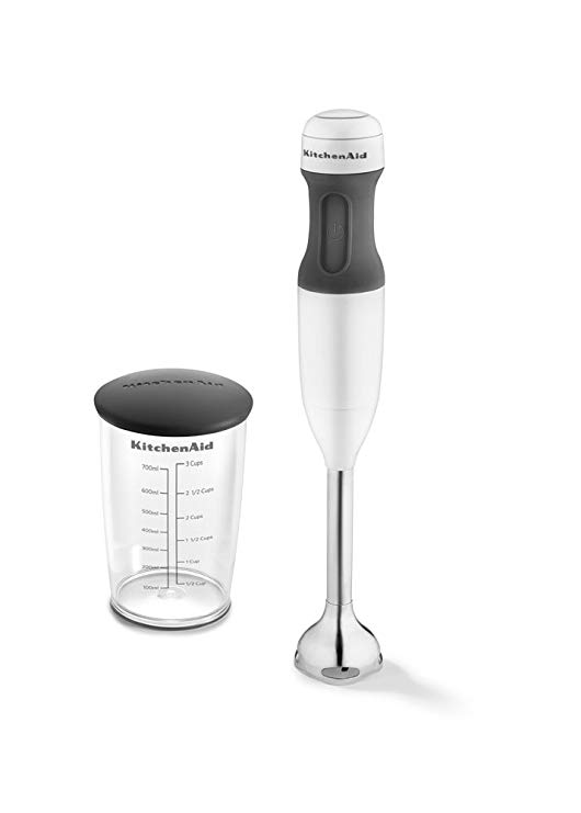 KitchenAid KHB1231WH 2-Speed Immersion Blender, White