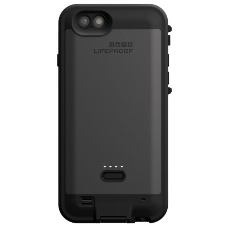 Lifeproof FRE POWER iPhone 6/6s (4.7" Version) Waterproof Battery Case - Retail Packaging - BLACKTOP (BLACK/SLATE GREY)
