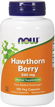 Now Foods Hawthorn Berry, 100 Caps 540 mg Pack of 2