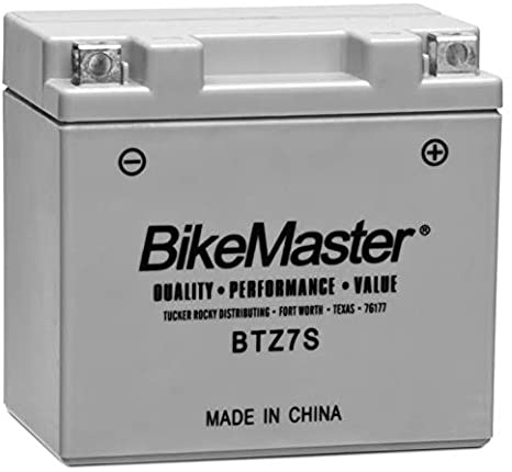 BikeMaster High-Performance Maintenance Free Battery BTZ7S for Honda NPS50 Ruckus 2003-2015 Factory activated.
