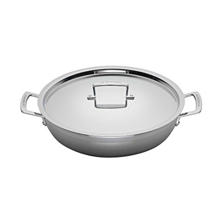 Le Creuset 3-Ply Stainless Steel Shallow Casserole - 30 cm