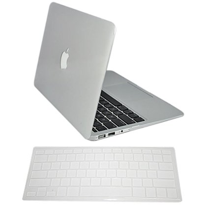 HDE MacBook Pro 13" Non-Retina Case Hard Shell Cover Rubberized Soft-Touch Plastic   Keyboard Skin - Fits Model A1278 (Clear)