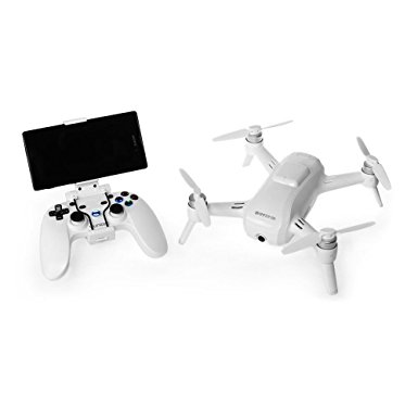 Yuneec YUNFCAUS Breeze Compact Smart Drone Ultra HD 4K Video, White