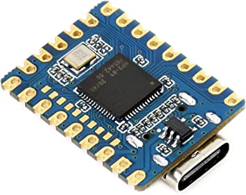 waveshare RP2040-Zero Pico-Like MCU Development Board Based on Raspberry Pi RP2040 Microcontroller Chip, Dual-core Arm Processor, Multi-Function GPIO Pins, USB-C Connector, Tiny Size Easy Integration