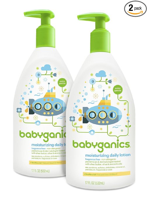 Babyganics Daily Baby Lotion Fragrance Free 17 Ounce Pack of 2