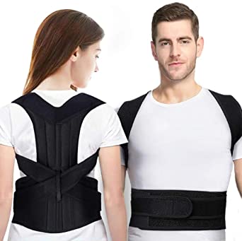 Posture Corrector for Men and Women Back Support Adjustable Improve Posture and Relieve Pain in Neck, Back and Shoulder