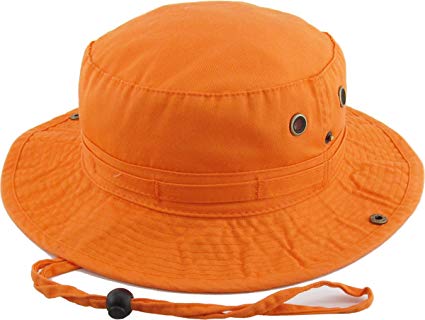 KBETHOS Summer Outdoor Boonie Bucket Hat Hunting Fishing Sun Hat Adjustable Strap