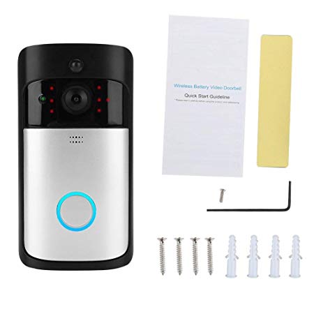 Wireless WiFi Smart Security Doorbell Video Audio Phone PIR Motion Detection Door Bell (Type 1)