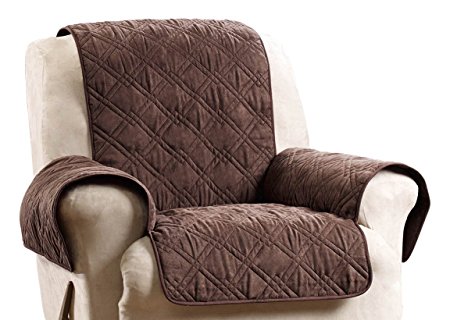 Sure Fit SF44835 Deluxe Non Skid Waterproof Pet Recliner Furniture Cover - Chocolate
