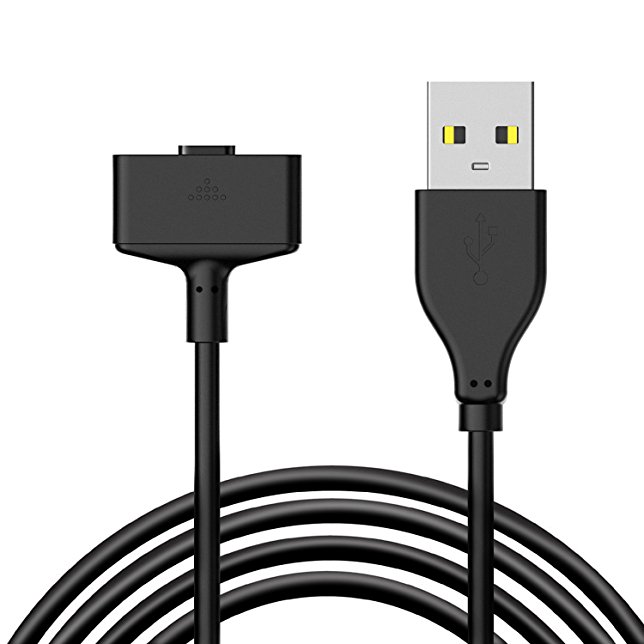 BASSTOP 3ft Length Fitbit Ionic Charger Cord, Replacement USB Charging Cable Adapter for Fitbit Ionic Smart Watch