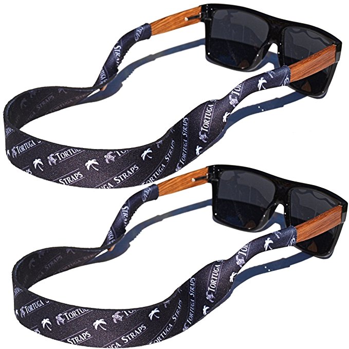 TORTUGA STRAPS FLOATZ Relaxed Fit Glasses Strap - 2 Pk | Floating Adjustable Sunglass Straps | Soft & Comfortable Dual Sided Fabric | 3MM Neoprene Base for Added Durability | Universal Easy Fit