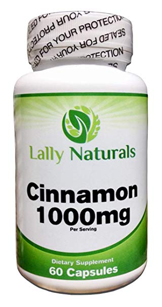 Pure Organic Ceylon Cinnamon Capsules - Non-GMO Supports Healthy Blood Sugar - Weight Loss - Joint Mobility - True Cinnamon - 90 Veggie Capsules - 1000 mg per Serving