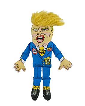 FUZZU Political Parody Entertaining Toys for Medium to Large Dogs, Various Styles (Bernie, Bill, Donald, Hillary, Vladimir) - Colorful Hand Illustrated Design, Great Gift for Dogs & Their People