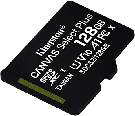 Kingston Canvas Select Plus microSD Card SDCS2/128 GB SP Class 10