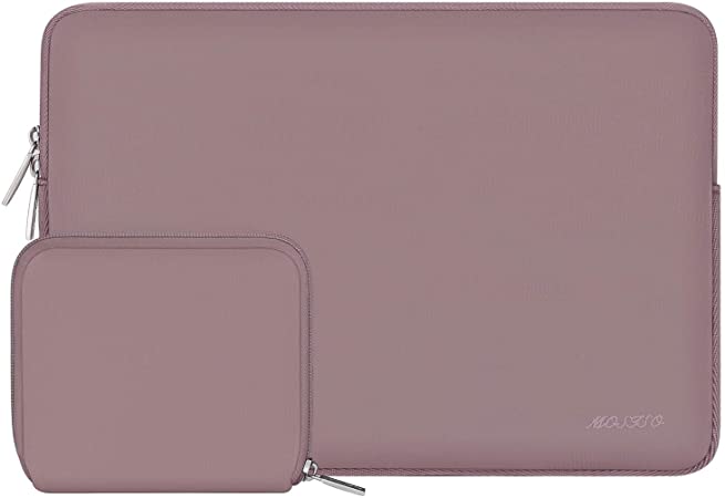 MOSISO Laptop Sleeve Compatible with MacBook Air 13 inch M1/A2337 A2179 A1932,MacBook Pro M1/A2338 A2289 A2251 A2159 A1989 A1706 A1708, 12.9 iPad Pro,Neoprene Bag Cover with Small Case, Brick Red