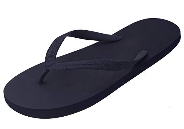 Besli Men's Soft Comfortable Rubber Flip Flops Thong Sandal Beach Slipper