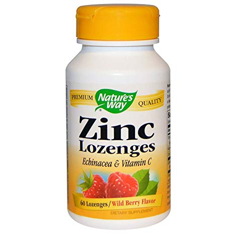Nature's Way - Zinc Lozenges W/Echinacea & Vitamin C, 60 lozenges