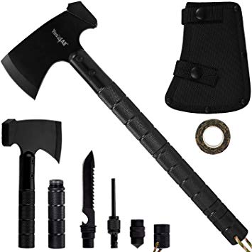 Yes4All Versatile Camping Axe Set Kit – Include: Portable Folding Multi-Tool for Outdoor Adventure