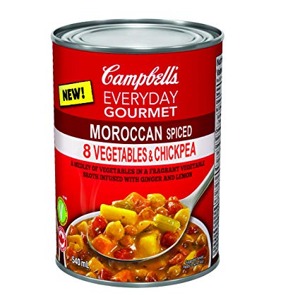 Campbell's Everyday Gourmet Soup, Moroccan Spiced 8 Vegetables & Chickpea, 540mL