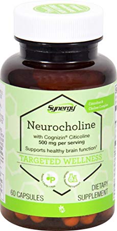 Vitacost Synergy Neurocholine With Cognizin Citicoline  500 Milligram Per Serving - 60 Capsules