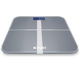 Kinzi Precision Digital Bathroom Scale w Extra Large Lighted Display 400 lb Capacity and Step-On Technology 2015 VERSION