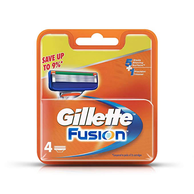 Gillette Fusion Manual Shaving Razor Blades - 4s Pack (Cartridge)